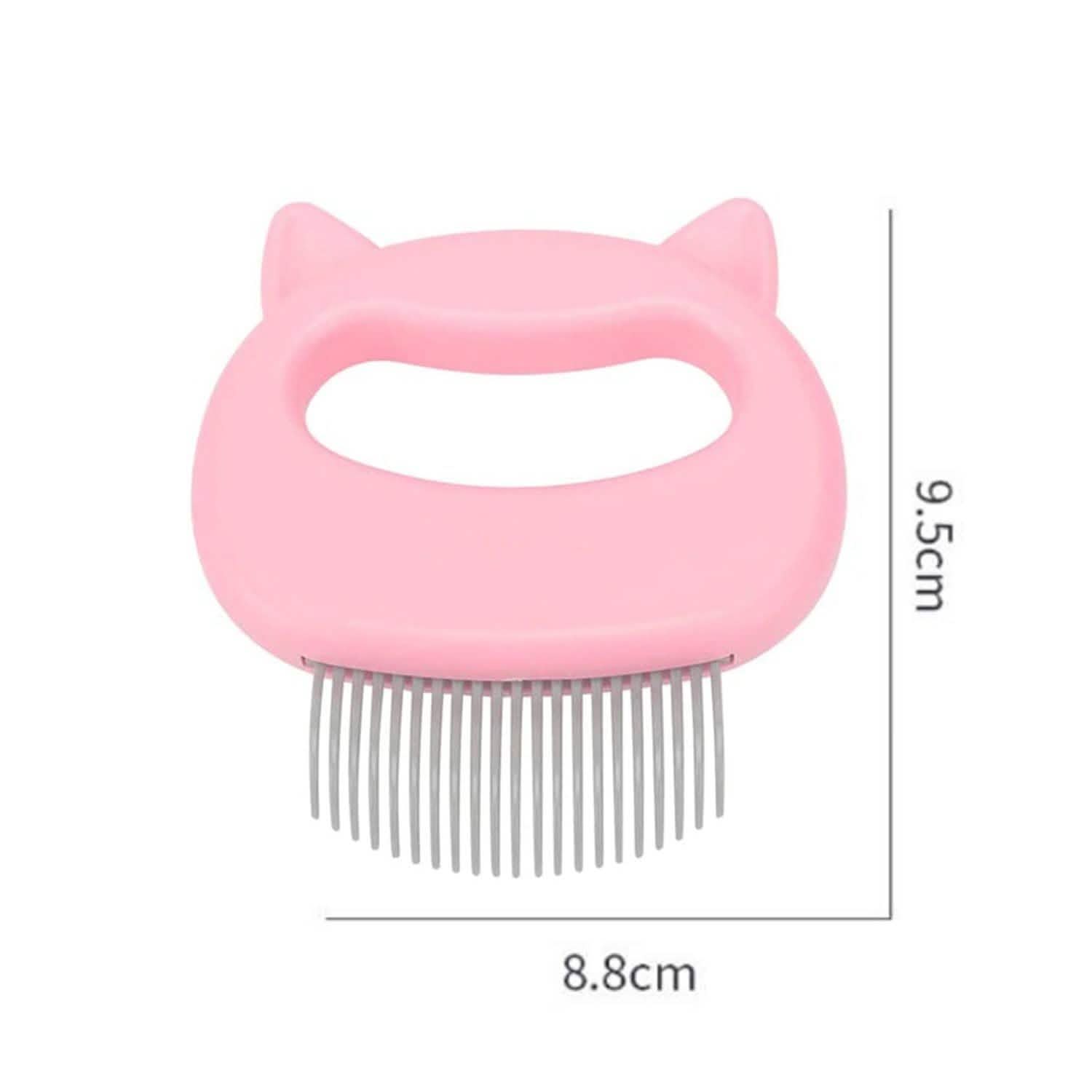 2-Pack: Pet Hair Removal And Massaging Shell Comb Brush For Grooming And Shedding